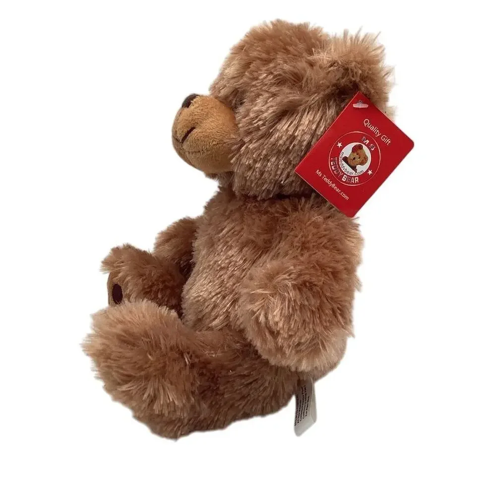 MS Teddy Bear‎ Brown Plush Teddy Bear with Embroidery Eyes